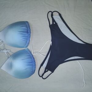 Blue Gradient Bikini Set